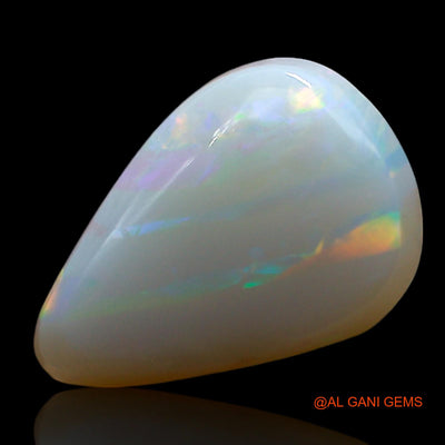 2.00 Cts Natural Australian Fire Opal Loose Gemstone Pear Cabochon 13x9x3 mm AE-474