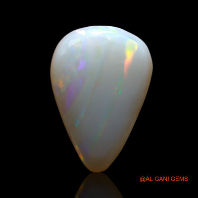 2.00 Cts Natural Australian Fire Opal Loose Gemstone Pear Cabochon 13x9x3 mm AE-474