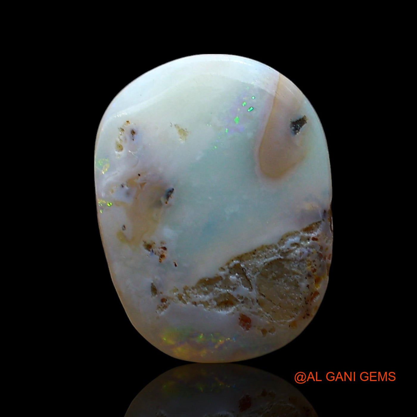 2.00 Cts Natural Australian Fire Opal Loose Gemstone Fancy Cabochon 12x9x3 mm AE-475