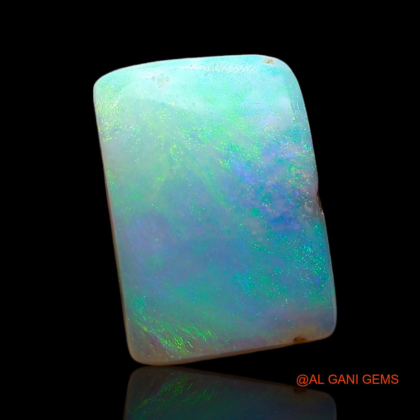 2.00 Cts Natural Australian Fire Opal Loose Gemstone Square Cabochon 11x8x3 mm AE-477