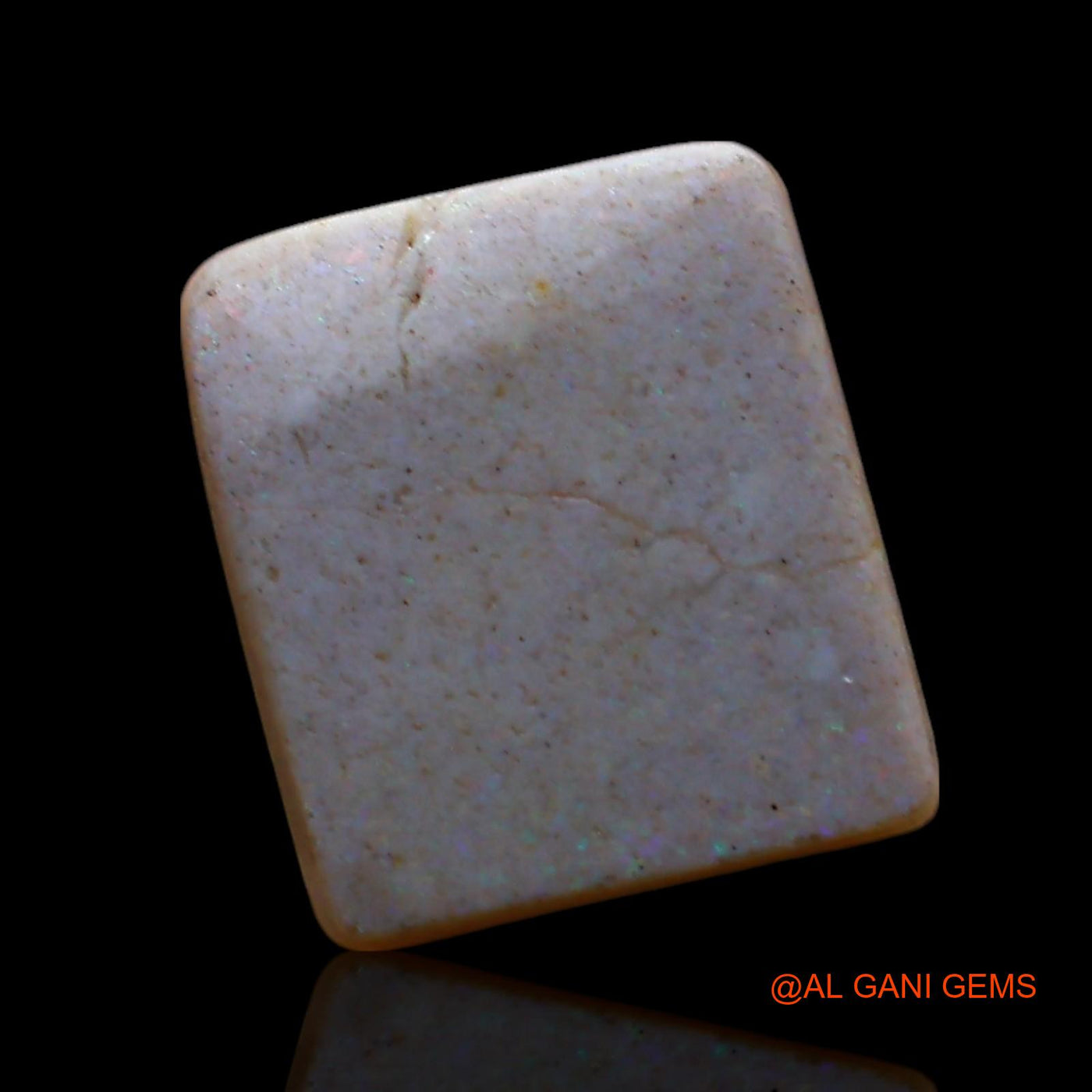 3.00 Cts Natural Australian Fire Opal Loose Gemstone Square Cabochon 10x9x4 mm AE-479