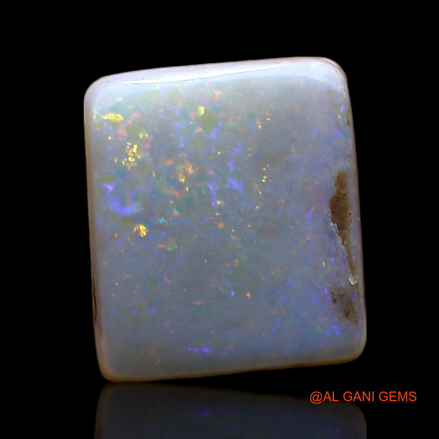 3.00 Cts Natural Australian Fire Opal Loose Gemstone Square Cabochon 10x9x4 mm AE-479