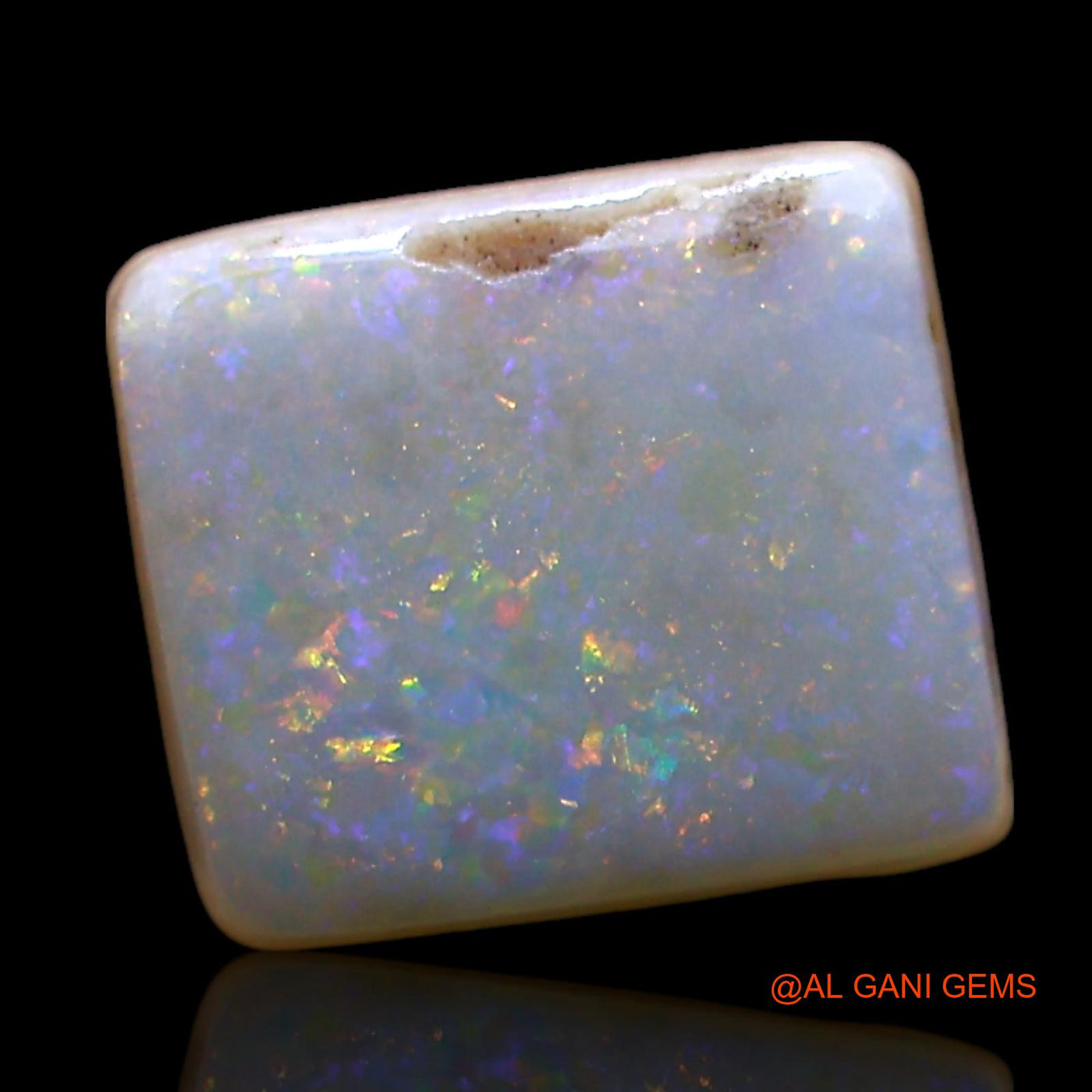 3.00 Cts Natural Australian Fire Opal Loose Gemstone Square Cabochon 10x9x4 mm AE-479