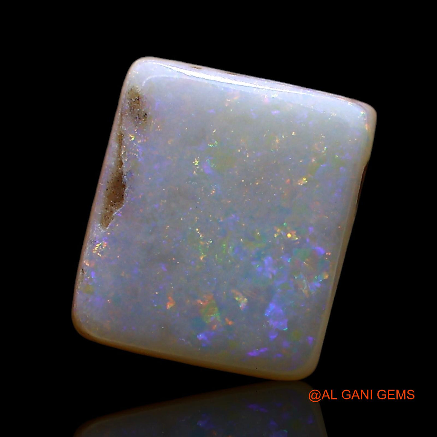 3.00 Cts Natural Australian Fire Opal Loose Gemstone Square Cabochon 10x9x4 mm AE-479