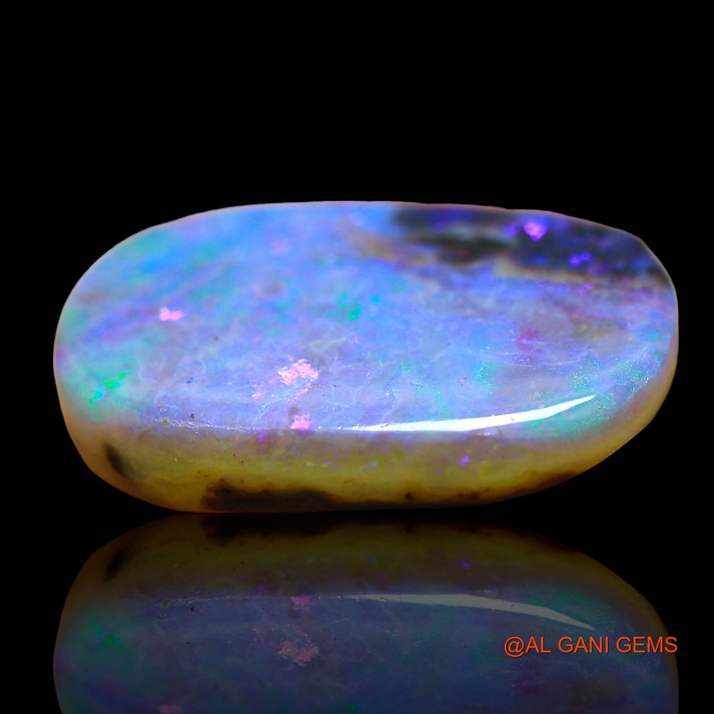 5.00 Cts Natural Australian Fire Opal Loose Gemstone Oval Cabochon 18x12x3 mm AE-47