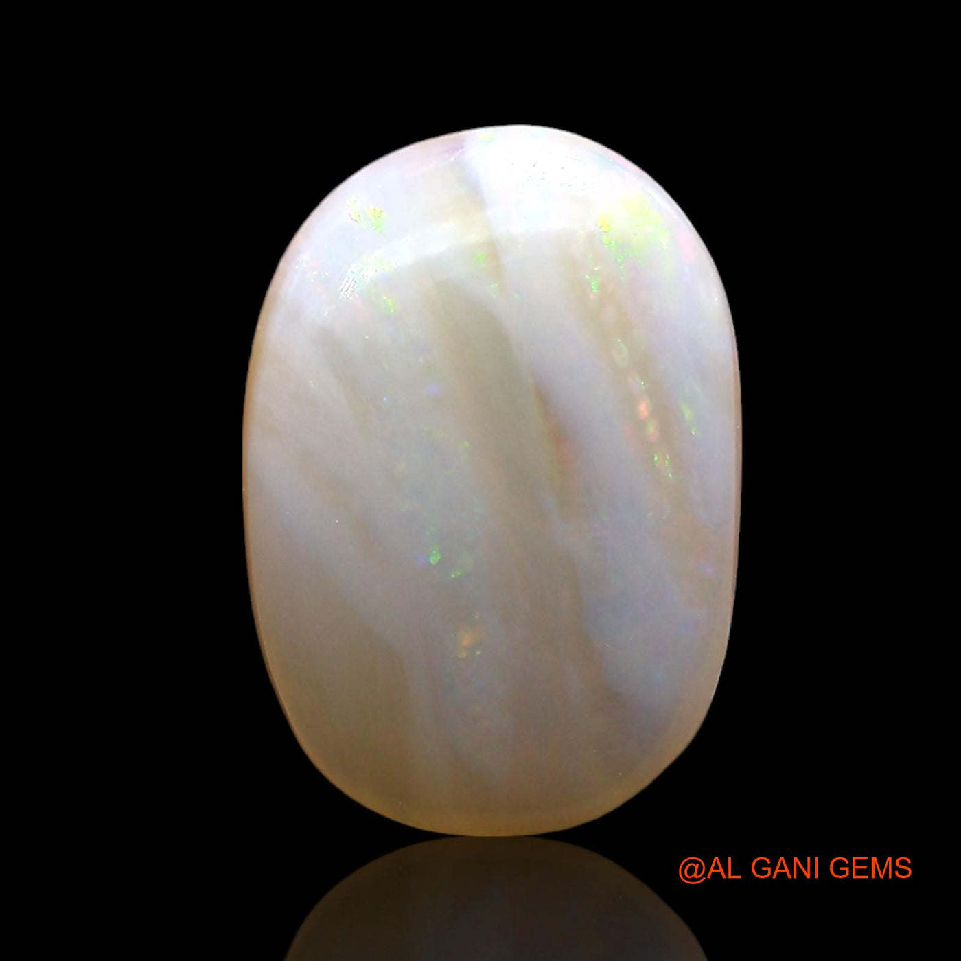 2.00 Cts Unheated Australian Fire Opal Loose Gemstone Oval Cabochon Natural 12x8x3 mm AE-482