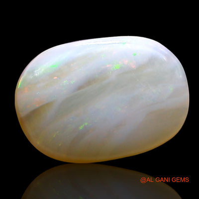 2.00 Cts Unheated Australian Fire Opal Loose Gemstone Oval Cabochon Natural 12x8x3 mm AE-482