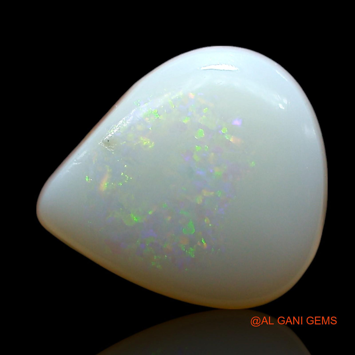 3.00 Cts Natural Australian Fire Opal Loose Gemstone Pear Cabochon 12x10x4 mm AE-483