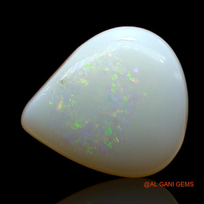 3.00 Cts Natural Australian Fire Opal Loose Gemstone Pear Cabochon 12x10x4 mm AE-483