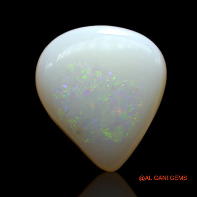 3.00 Cts Natural Australian Fire Opal Loose Gemstone Pear Cabochon 12x10x4 mm AE-483