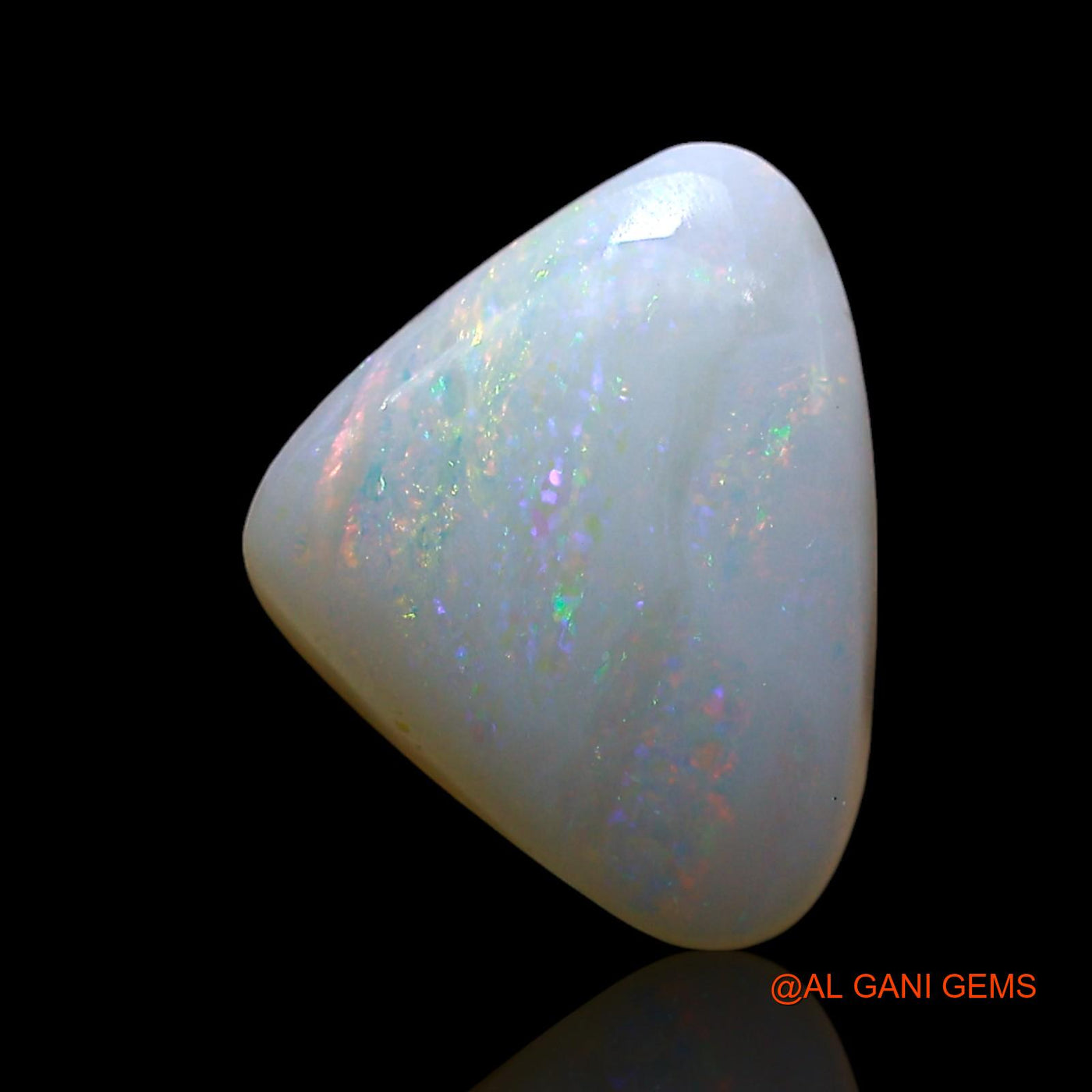 3.00 Cts Natural Australian Fire Opal Loose Gemstone Trillion Cabochon 12x9x4 mm AE-484