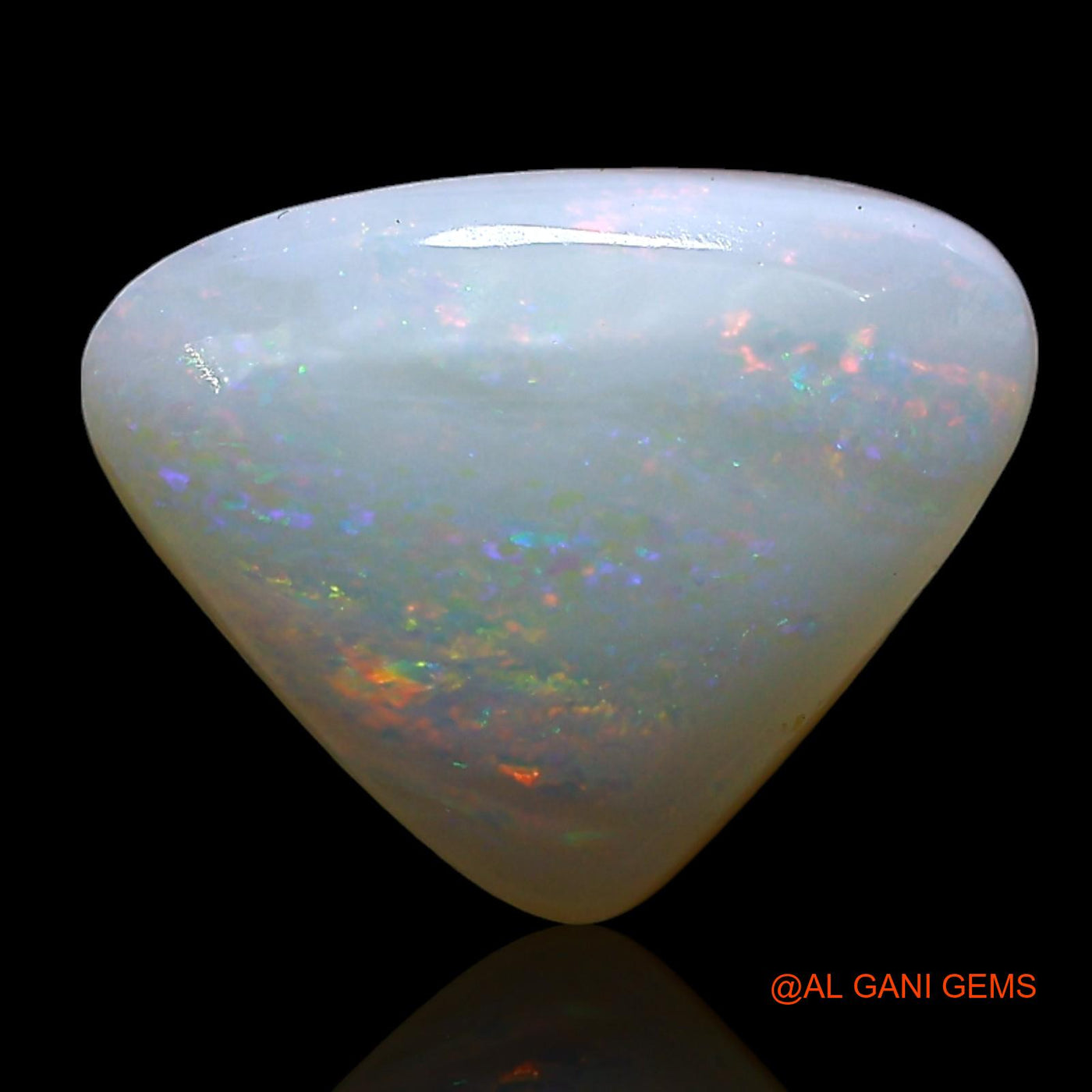 3.00 Cts Natural Australian Fire Opal Loose Gemstone Trillion Cabochon 12x9x4 mm AE-484