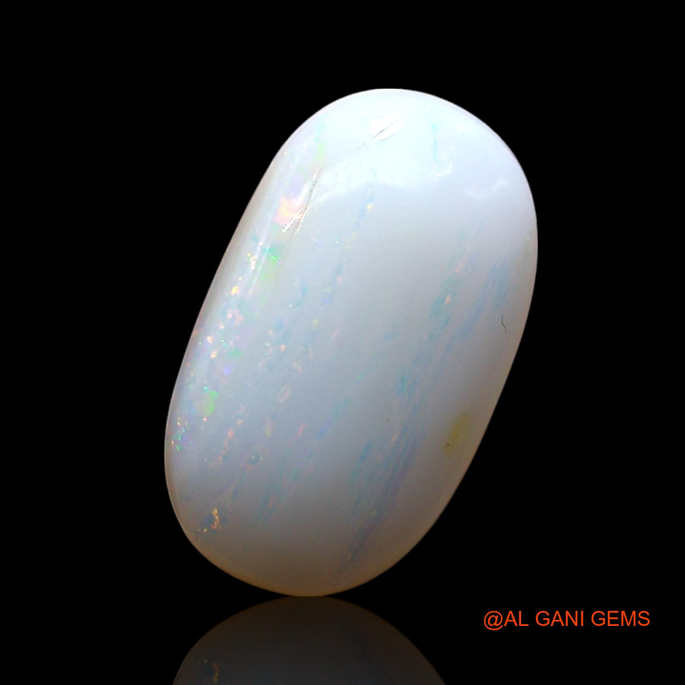 Natural Fire Opal Gemstone 2.00 Cts Loose Oval Cabochon From Australia 13x7x3 mm AE-485