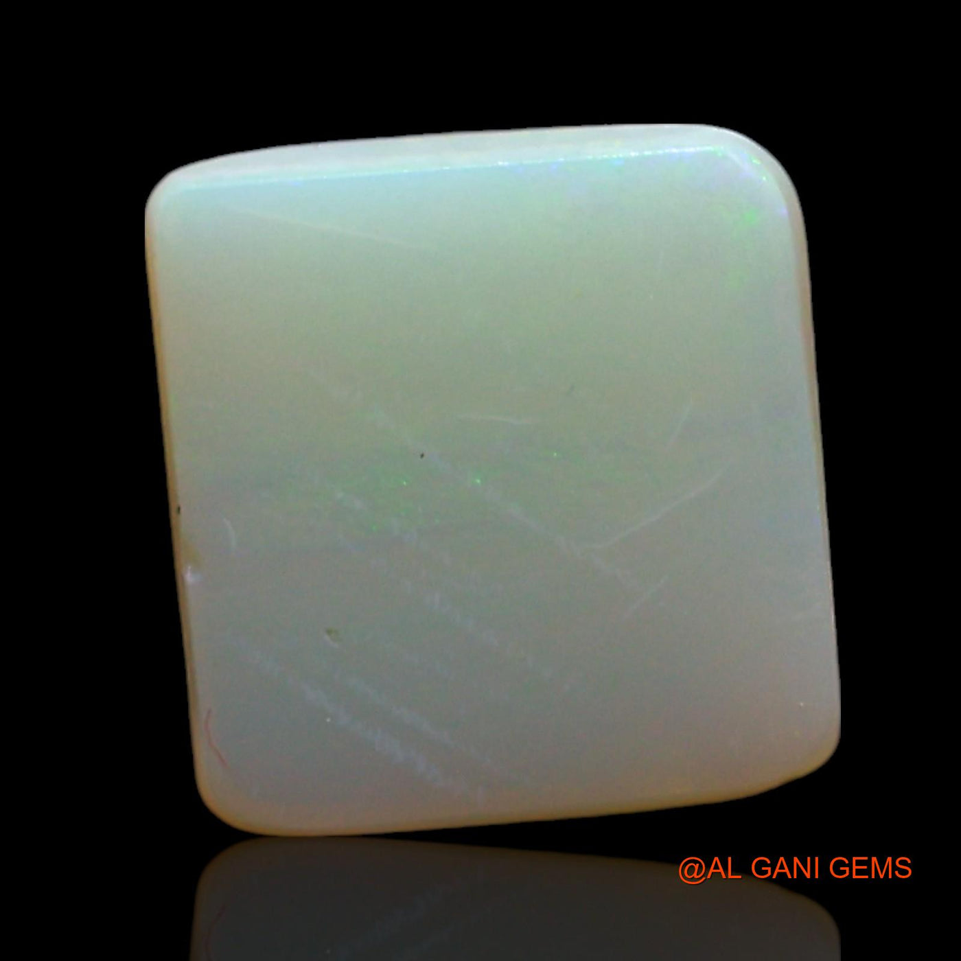 Natural Fire Opal Gemstone 2.00 Cts Loose Square Cabochon From Australia 10x9x3 mm AE-487