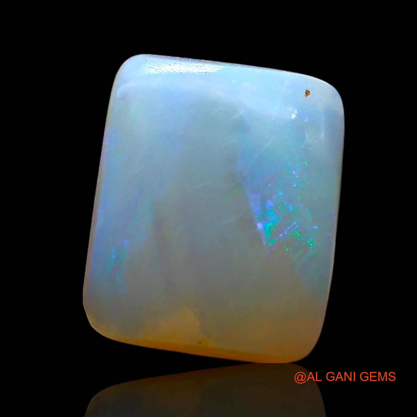 Natural Untreated Fire Opal Loose Gemstone Square Cabochon From Australia 3.00 Cts 10x8x3 mm AE-489