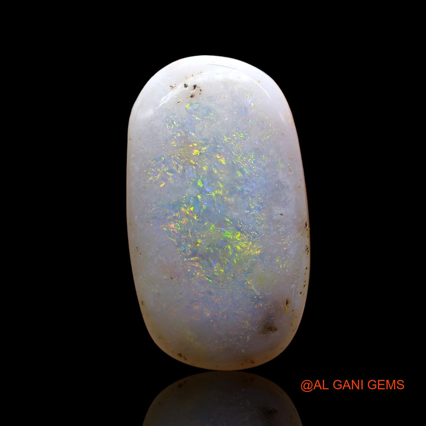 Natural Fire Opal Gemstone 5.00 Cts Loose Oval Cabochon From Australia 18x10x3 mm AE-48