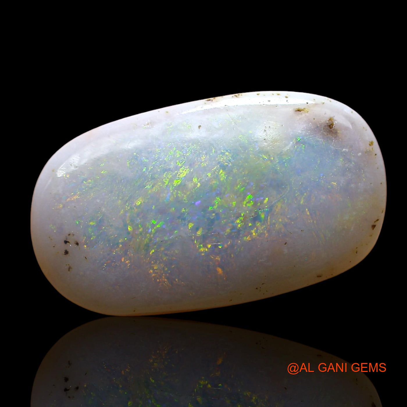 Natural Fire Opal Gemstone 5.00 Cts Loose Oval Cabochon From Australia 18x10x3 mm AE-48