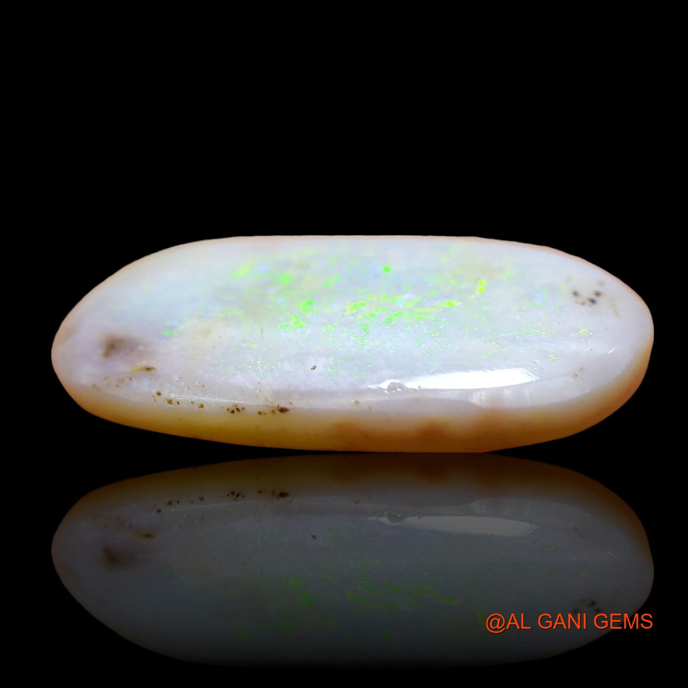 Natural Fire Opal Gemstone 5.00 Cts Loose Oval Cabochon From Australia 18x10x3 mm AE-48