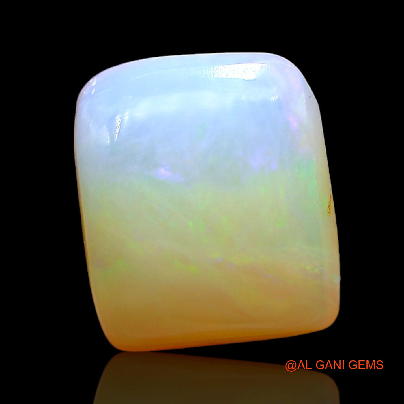 3.00 Cts Natural Australian Fire Opal Square Cabochon Loose Gemstone For Jewelry 10x9x5 mm AE-490