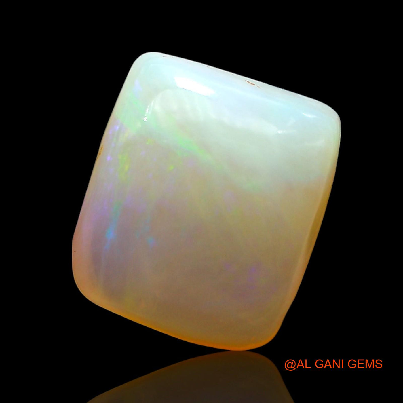 3.00 Cts Natural Australian Fire Opal Square Cabochon Loose Gemstone For Jewelry 10x9x5 mm AE-490