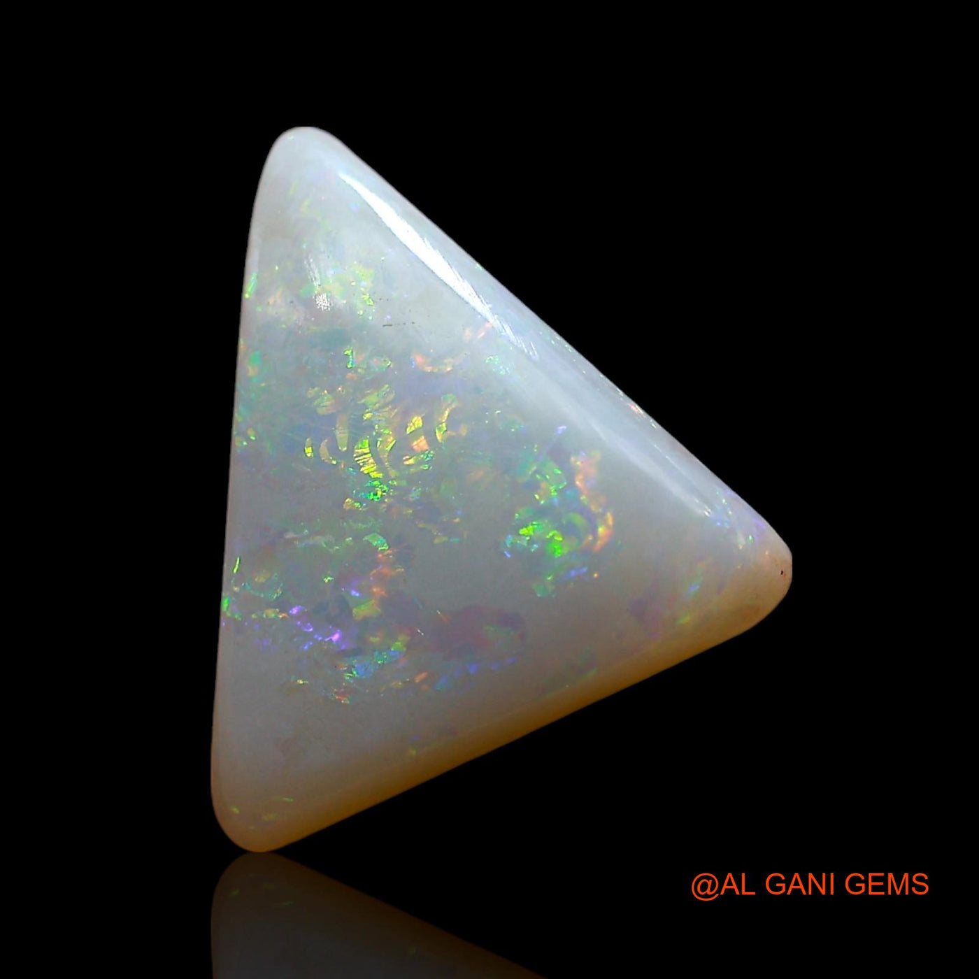 3.00 Cts Natural Australian Fire Opal Loose Gemstone Trillion Cabochon 13x11x3 mm AE-492