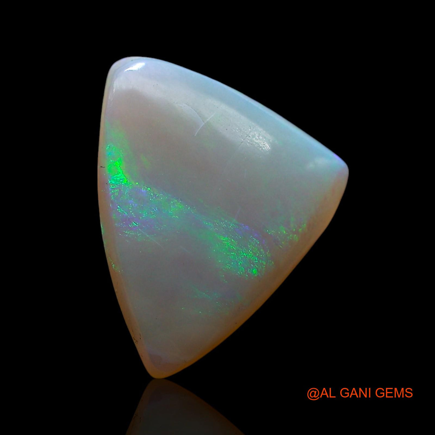 3.00 Cts Unheated Australian Fire Opal Loose Gemstone Trillion Cabochon Natural 13x11x3 mm AE-496