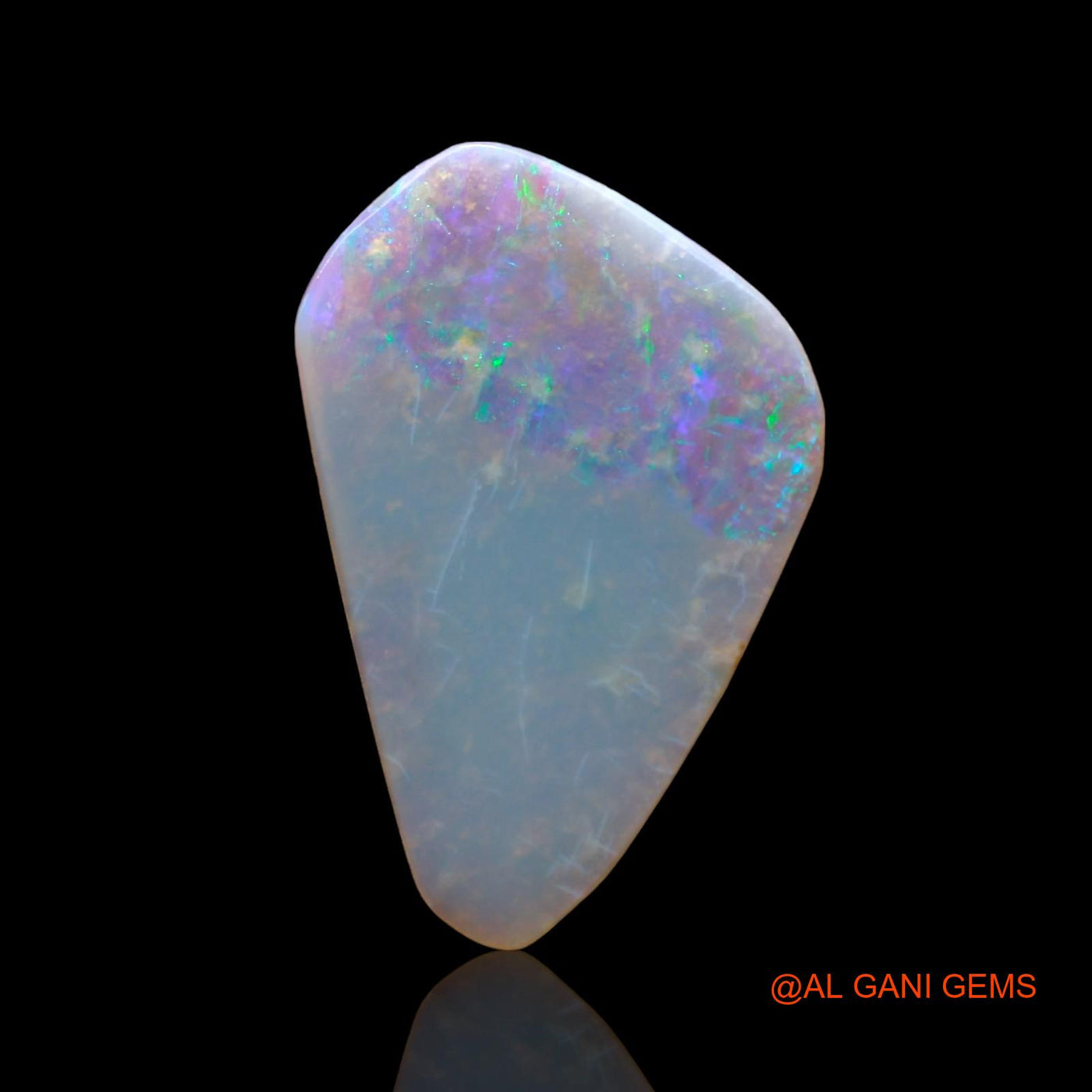 Natural Untreated Fire Opal Loose Gemstone Fancy Cabochon From Australia 2.00 Cts 16x12x2 mm AE-4