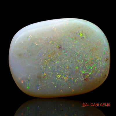 Natural Untreated Fire Opal Loose Gemstone Oval Cabochon From Australia 10.00 Cts 18x13x5 mm AE-501