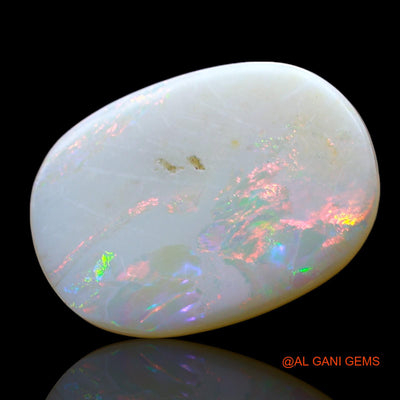 4.00 Cts Unheated Australian Fire Opal Loose Gemstone Oval Cabochon Natural 18x13x2 mm AE-502