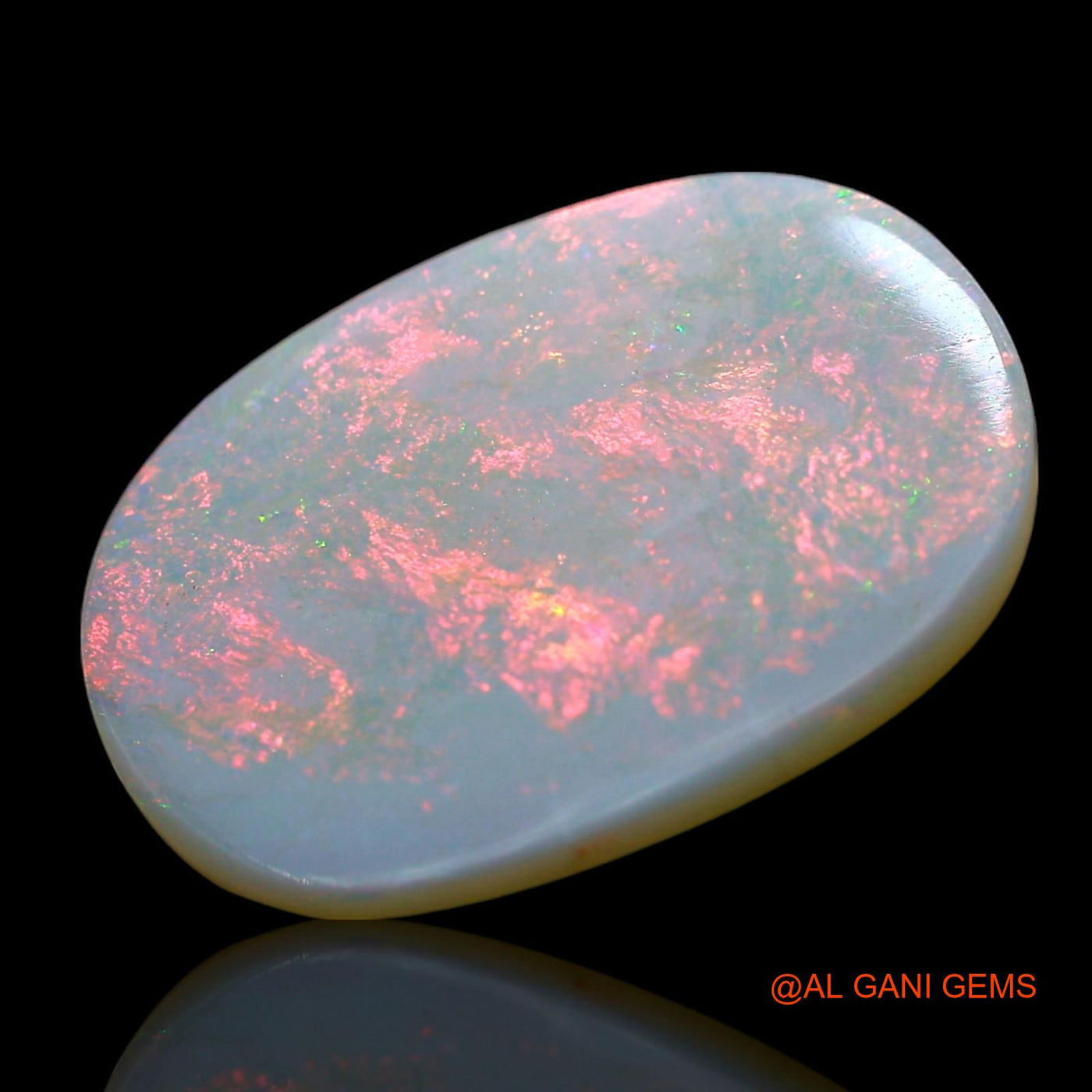 4.00 Cts Unheated Australian Fire Opal Loose Gemstone Oval Cabochon Natural 18x13x2 mm AE-502