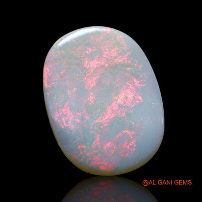 4.00 Cts Unheated Australian Fire Opal Loose Gemstone Oval Cabochon Natural 18x13x2 mm AE-502