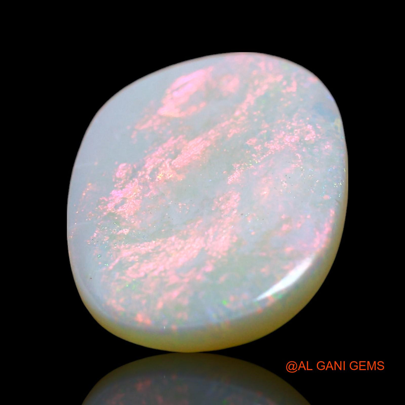 4.00 Cts Unheated Australian Fire Opal Loose Gemstone Oval Cabochon Natural 18x13x2 mm AE-502