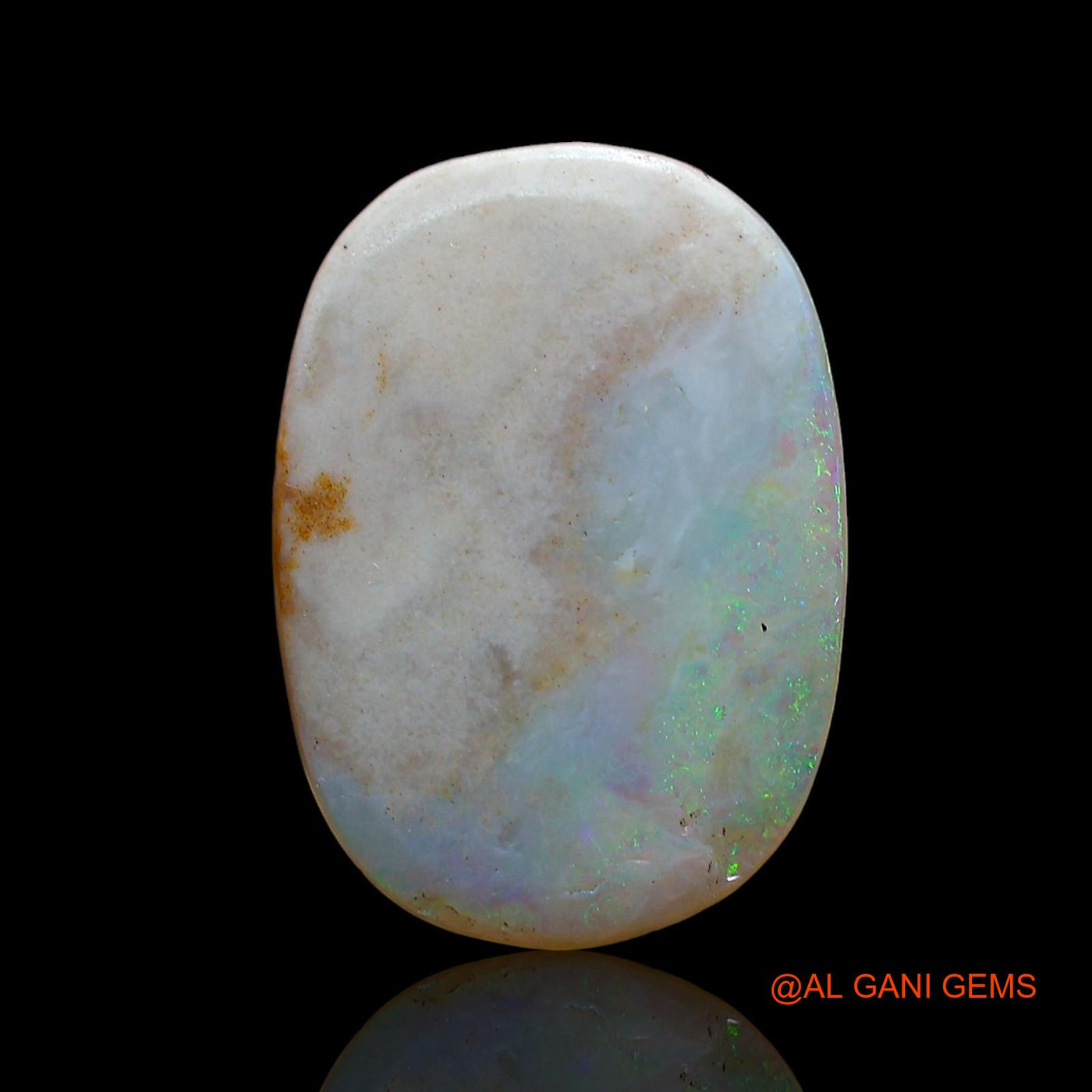 4.00 Cts Natural Australian Fire Opal Oval Cabochon Loose Gemstone For Jewelry 17x12x2 mm AE-504
