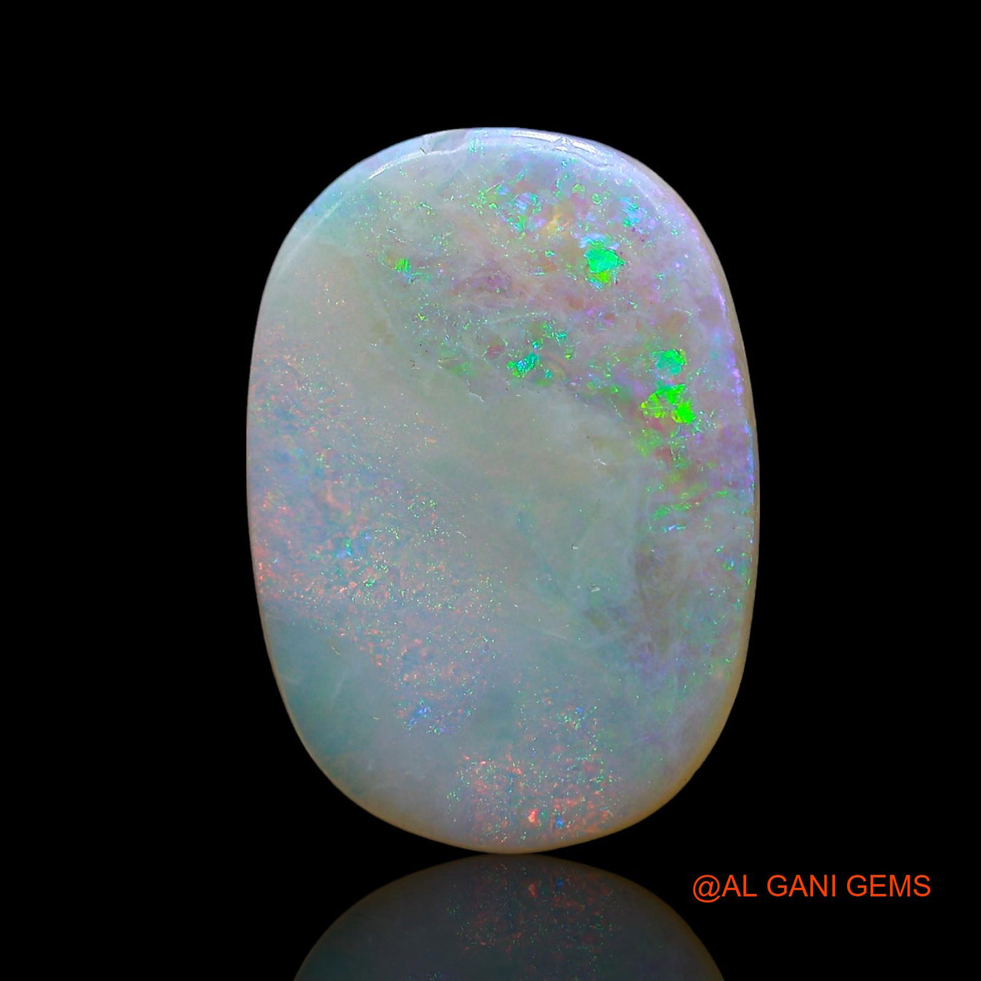 4.00 Cts Natural Australian Fire Opal Oval Cabochon Loose Gemstone For Jewelry 17x12x2 mm AE-504