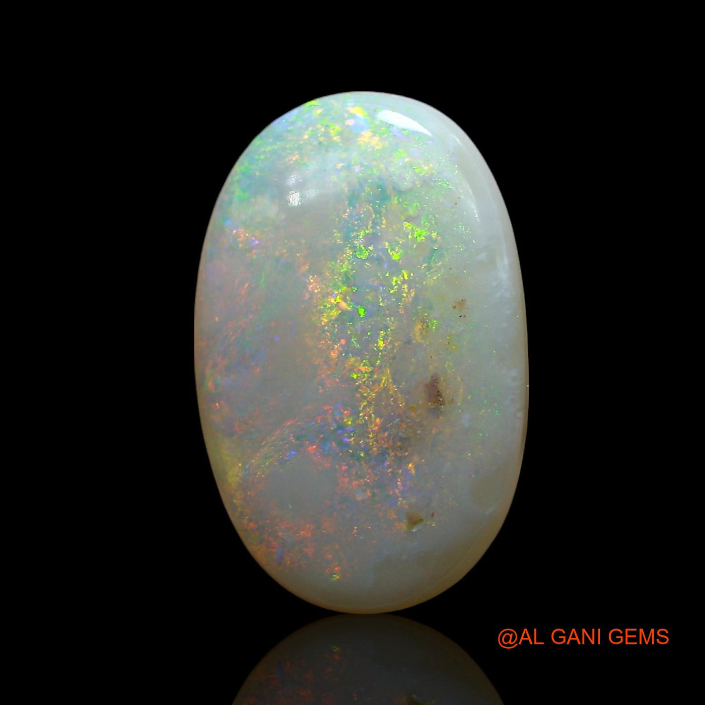 5.00 Cts Natural Australian Fire Opal Loose Gemstone Oval Cabochon 17x11x4 mm AE-505