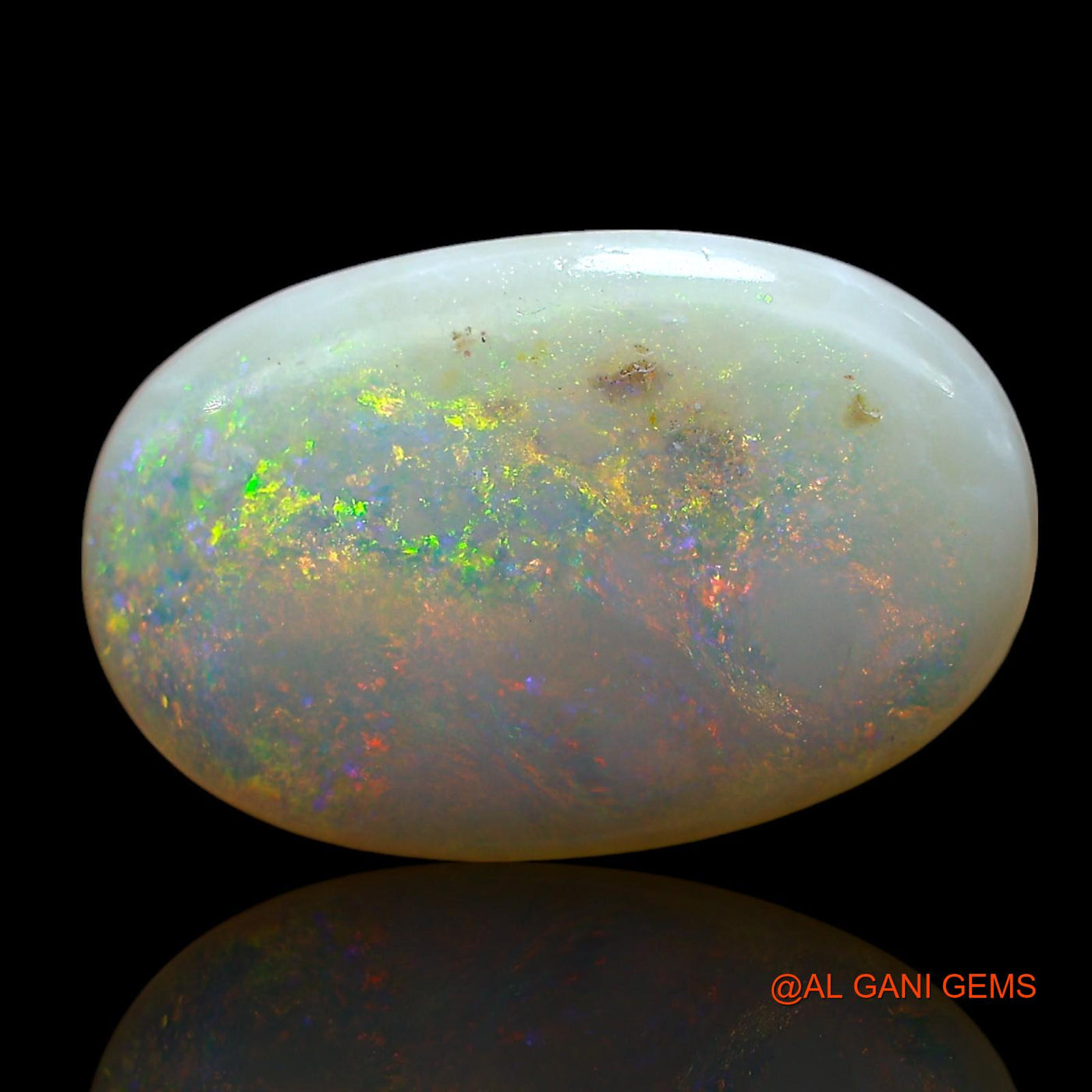 5.00 Cts Natural Australian Fire Opal Loose Gemstone Oval Cabochon 17x11x4 mm AE-505