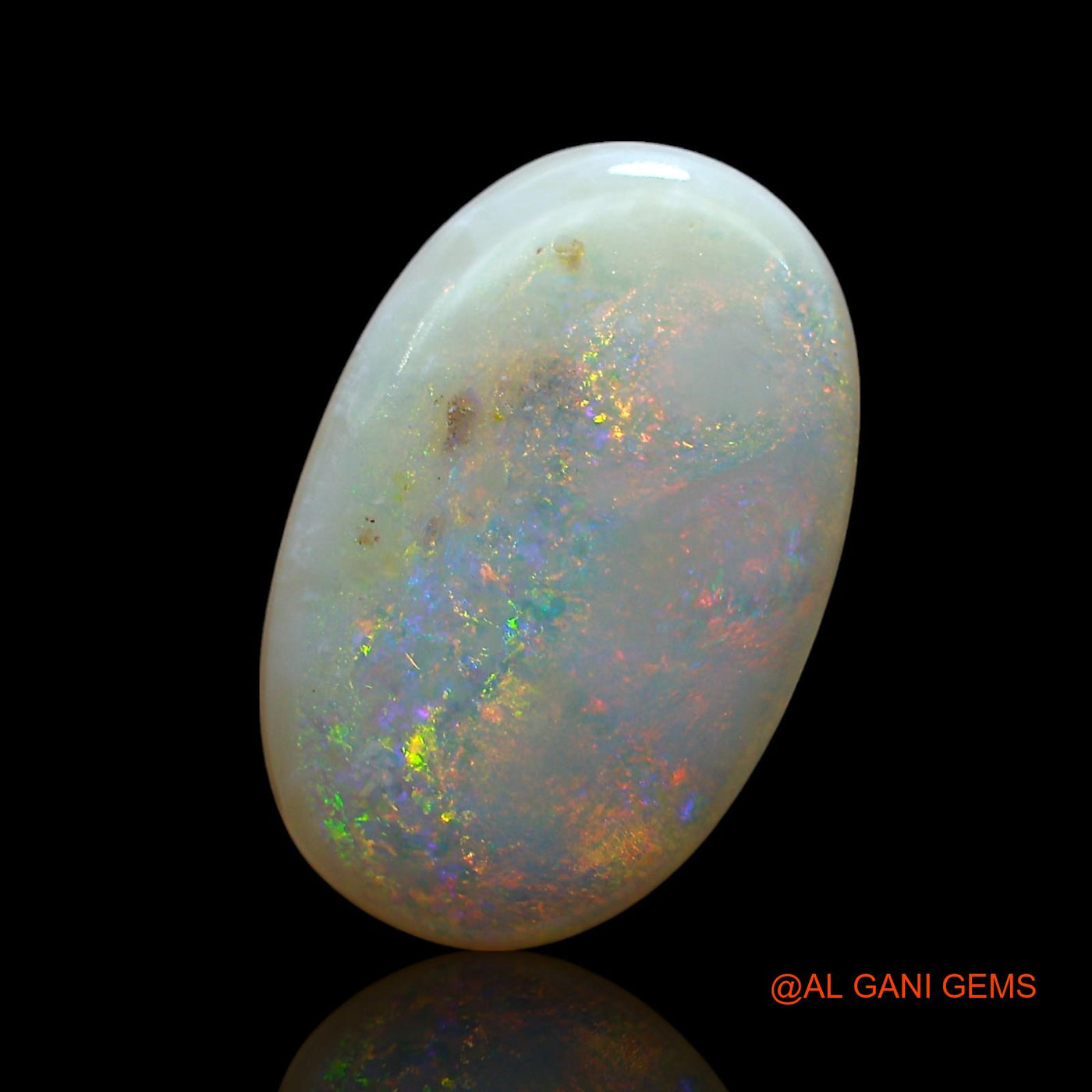 5.00 Cts Natural Australian Fire Opal Loose Gemstone Oval Cabochon 17x11x4 mm AE-505