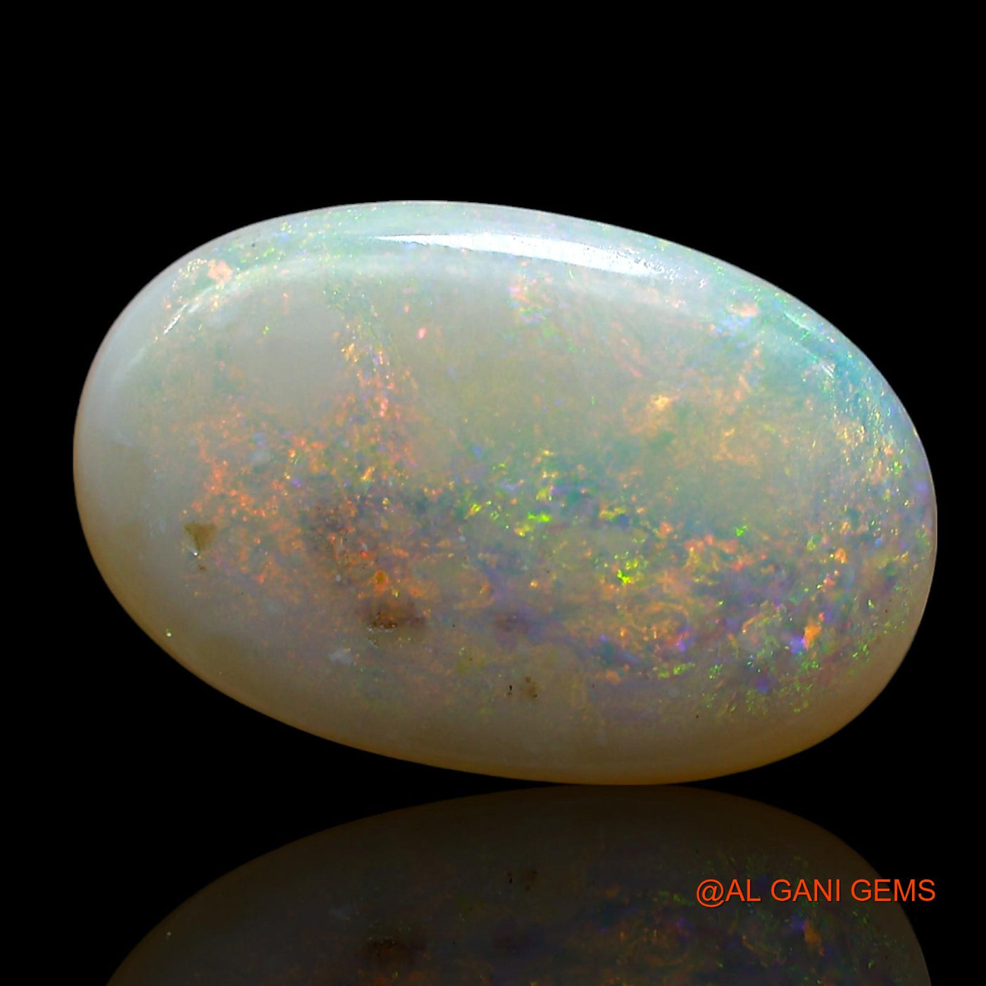 5.00 Cts Natural Australian Fire Opal Loose Gemstone Oval Cabochon 17x11x4 mm AE-505