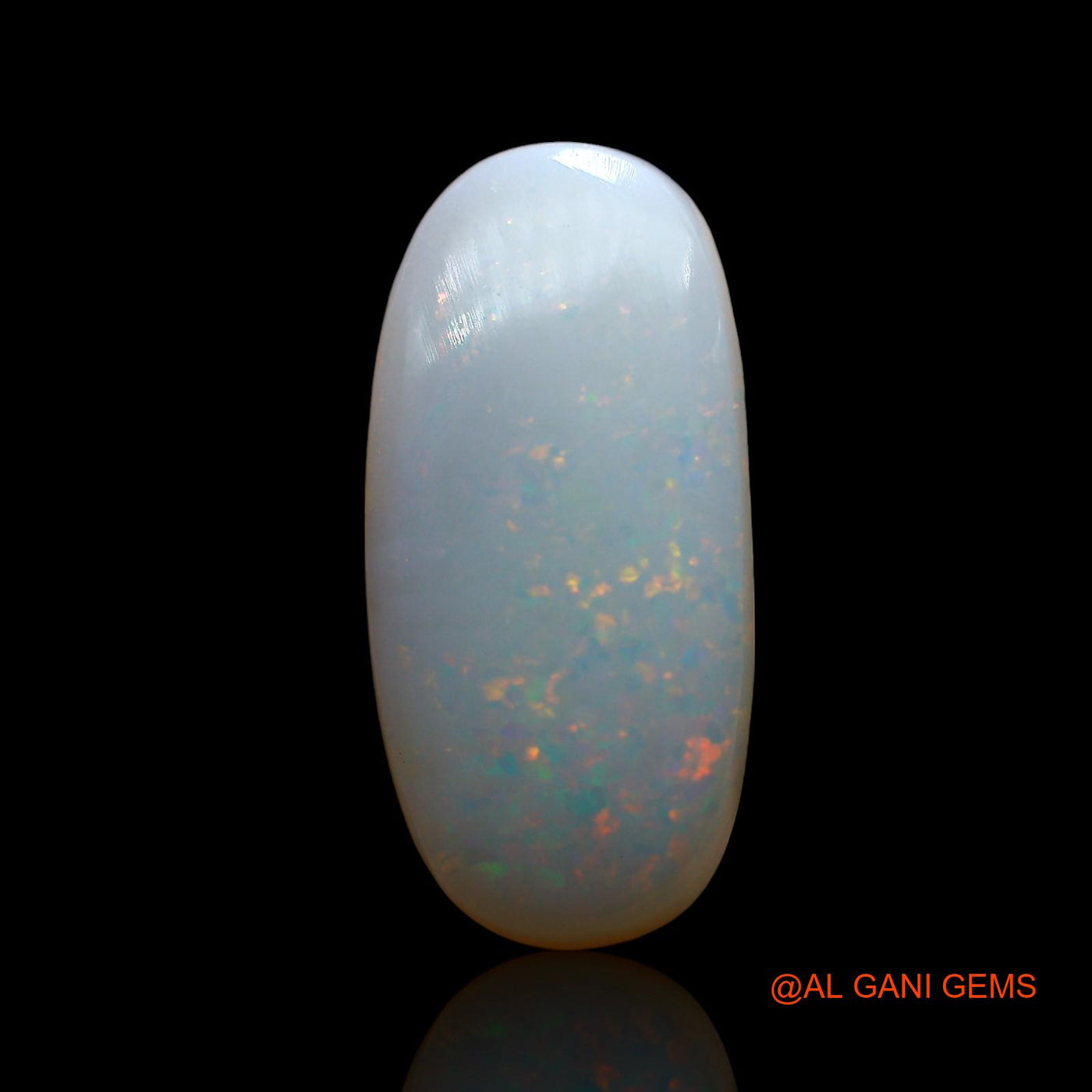 3.00 Cts Natural Australian Fire Opal Loose Gemstone Oval Cabochon 18x9x3 mm AE-509