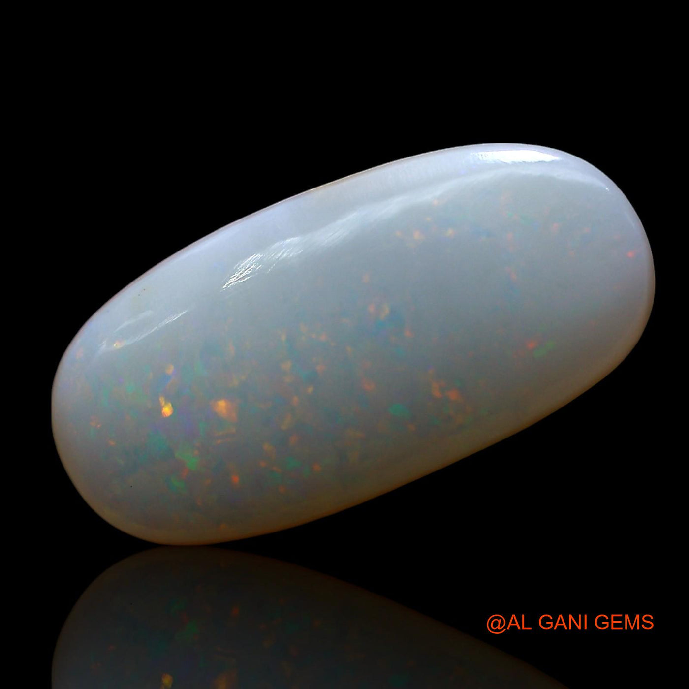 3.00 Cts Natural Australian Fire Opal Loose Gemstone Oval Cabochon 18x9x3 mm AE-509