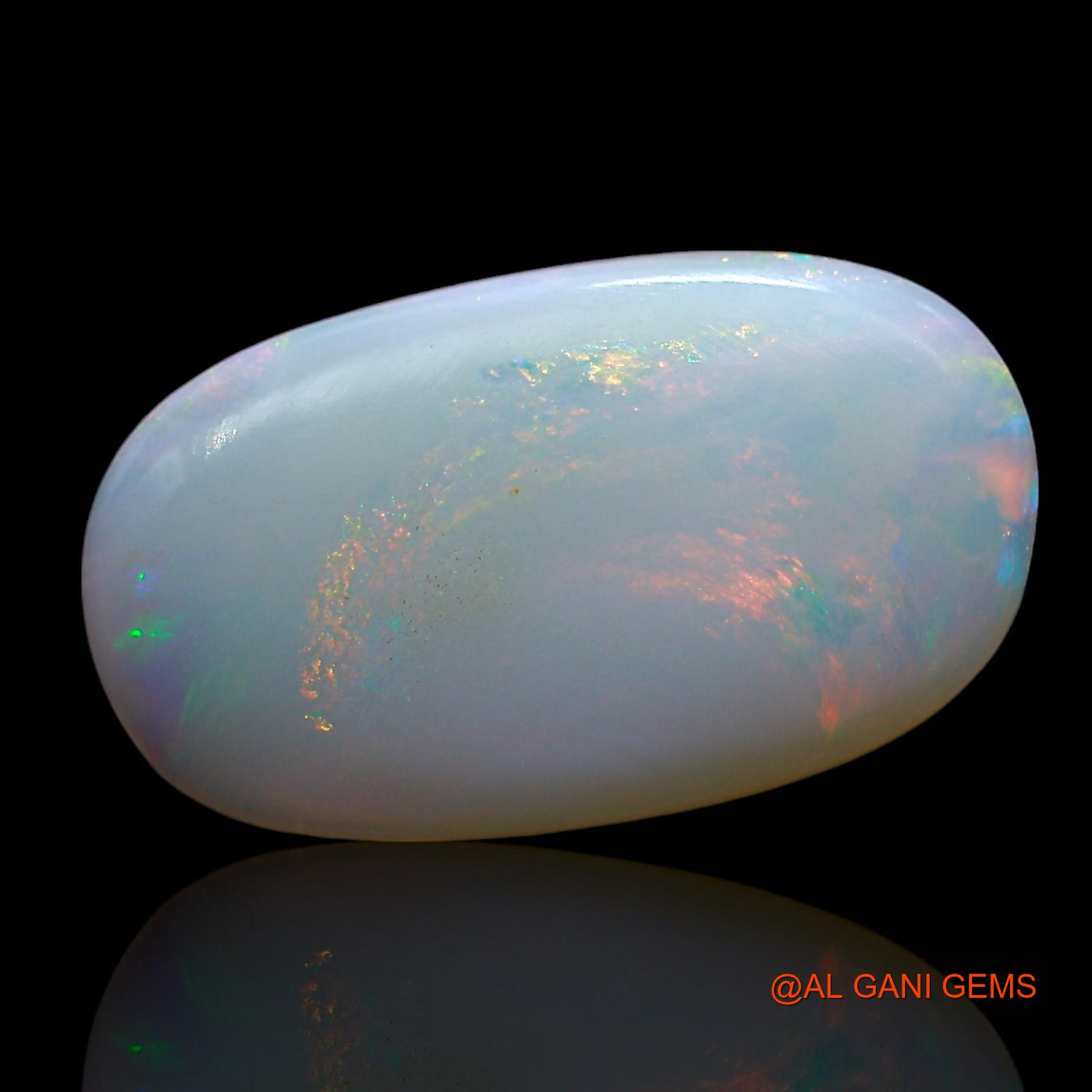 Natural Fire Opal Gemstone 3.00 Cts Loose Oval Cabochon From Australia 17x10x2 mm AE-510