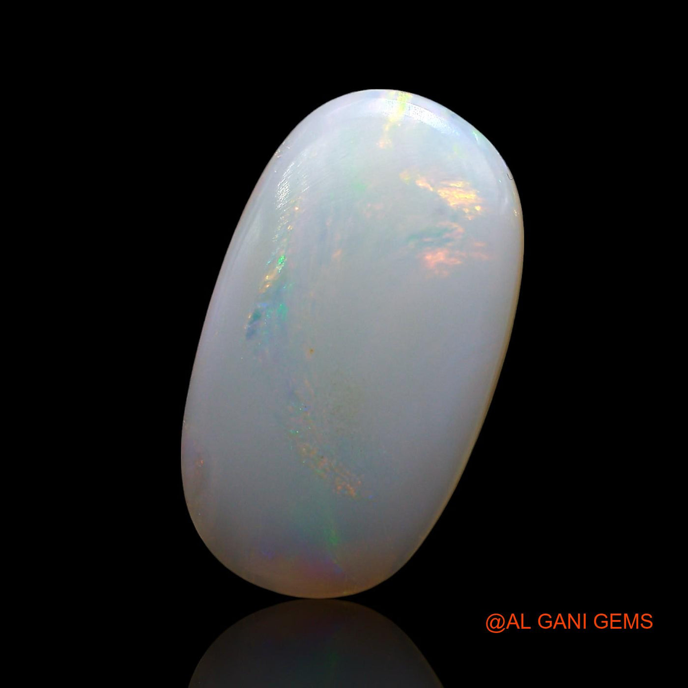 Natural Fire Opal Gemstone 3.00 Cts Loose Oval Cabochon From Australia 17x10x2 mm AE-510