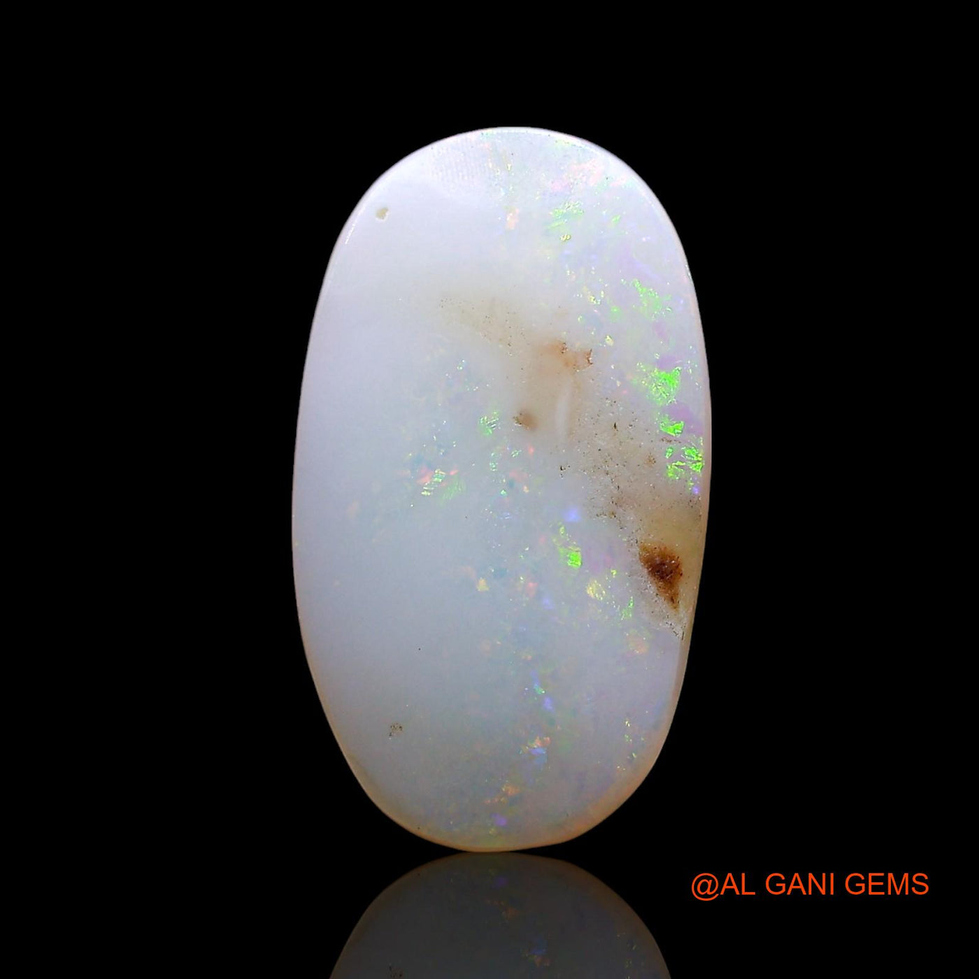 Natural Untreated Fire Opal Loose Gemstone Oval Cabochon From Australia 3.00 Cts 16x9x3 mm AE-514