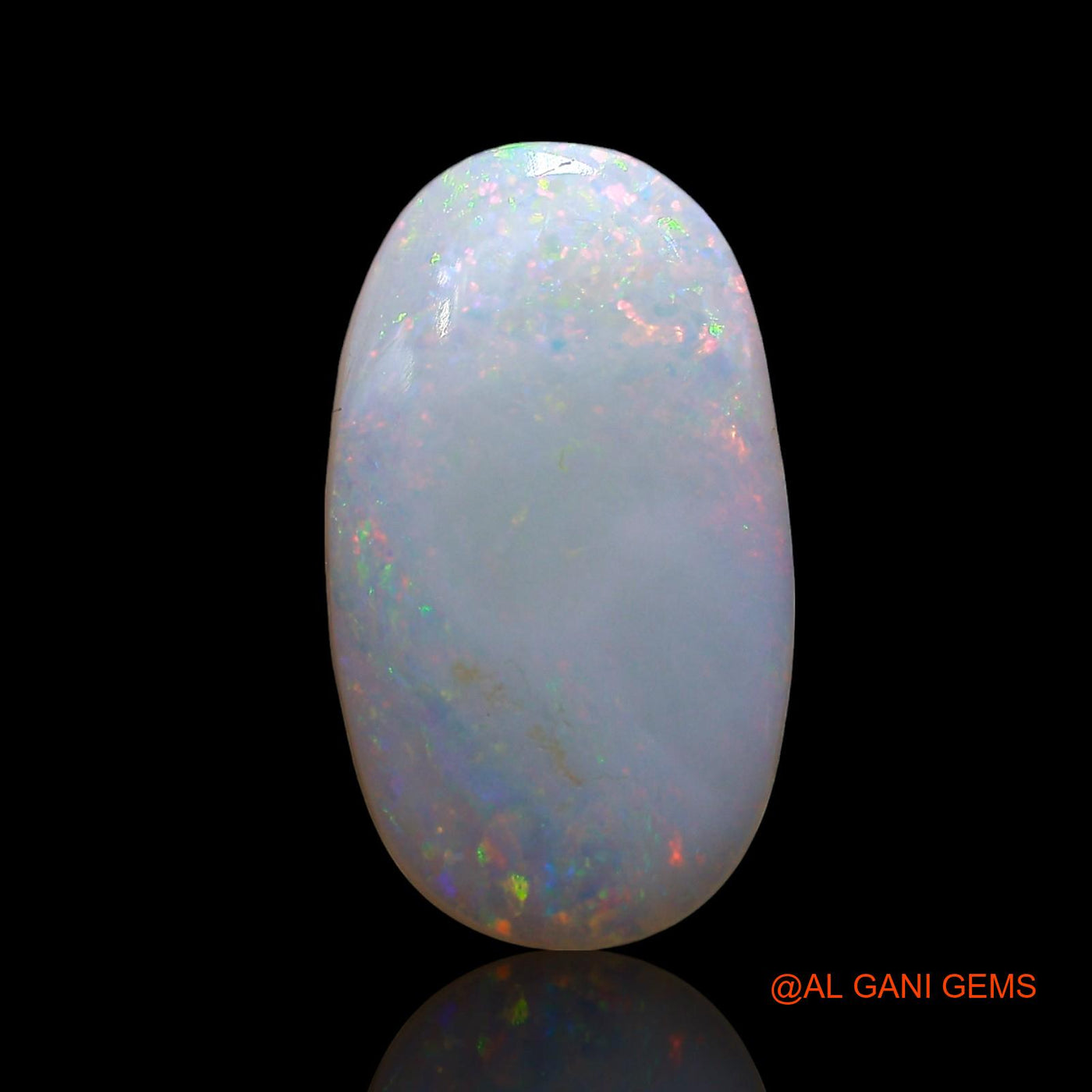 Natural Untreated Fire Opal Loose Gemstone Oval Cabochon From Australia 3.00 Cts 16x9x3 mm AE-514