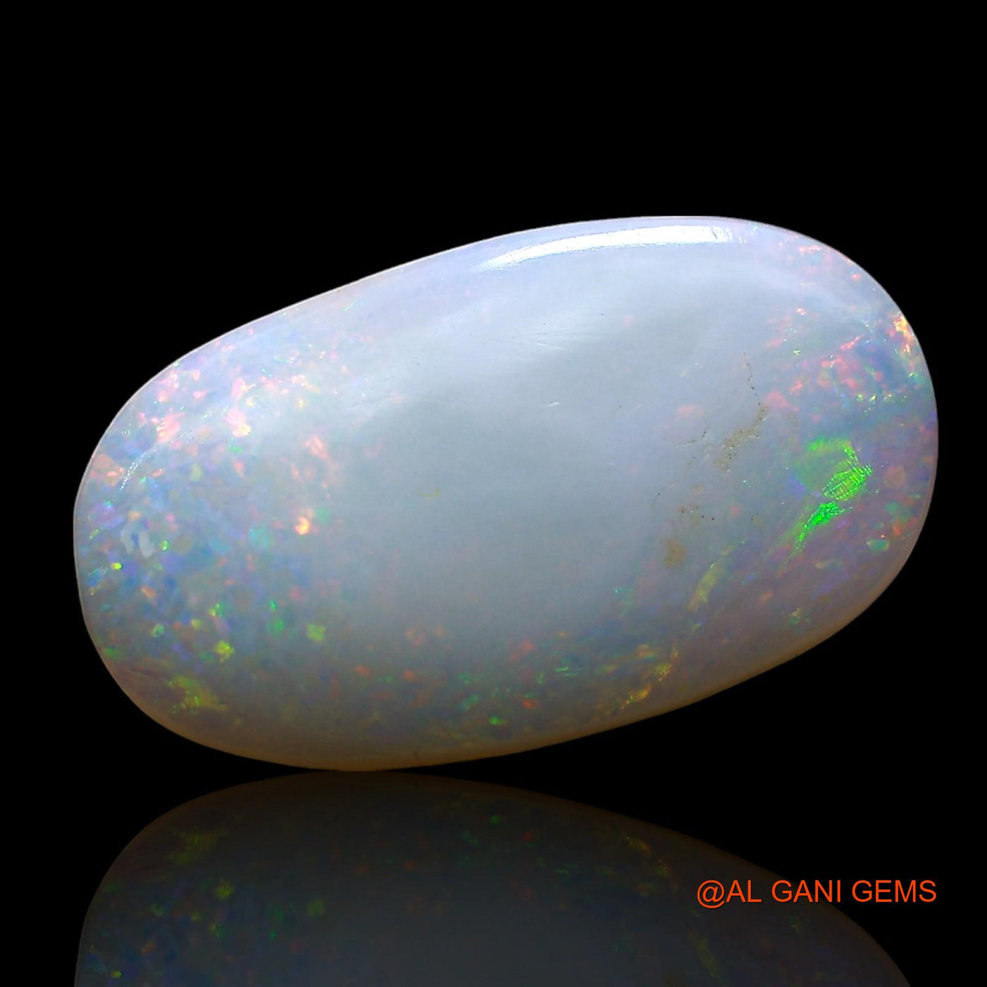Natural Untreated Fire Opal Loose Gemstone Oval Cabochon From Australia 3.00 Cts 16x9x3 mm AE-514