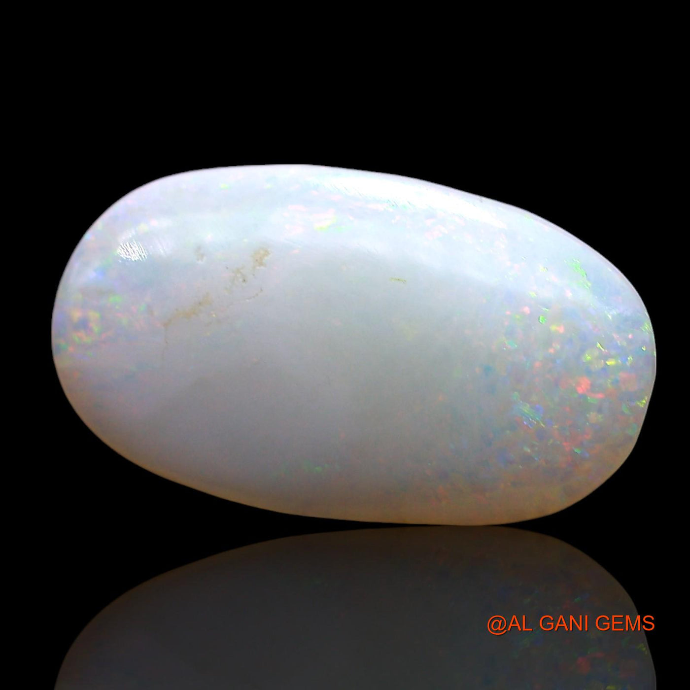Natural Untreated Fire Opal Loose Gemstone Oval Cabochon From Australia 3.00 Cts 16x9x3 mm AE-514