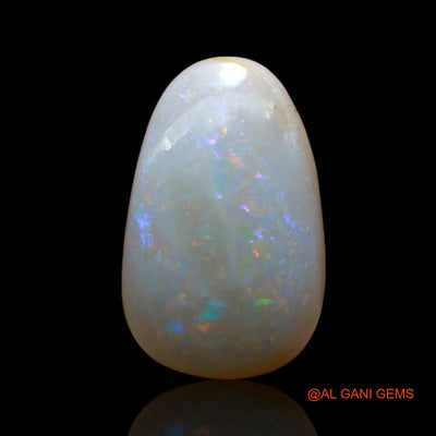 4.00 Cts Natural Australian Fire Opal Loose Gemstone Pear Cabochon 16x10x3 mm AE-517