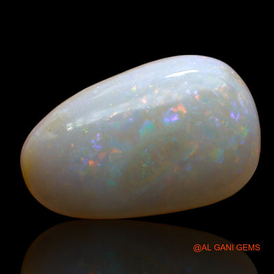 4.00 Cts Natural Australian Fire Opal Loose Gemstone Pear Cabochon 16x10x3 mm AE-517
