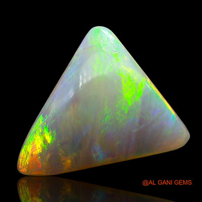 3.00 Cts Natural Australian Fire Opal Loose Gemstone Trillion Cabochon 14x11x3 mm AE-518