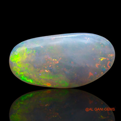 Natural Fire Opal Gemstone 3.00 Cts Loose Oval Cabochon From Australia 17x9x2 mm AE-519